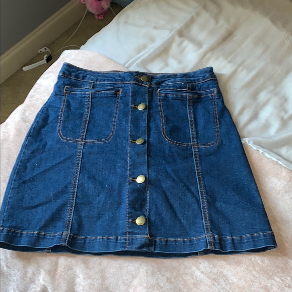 Stretchy Blue jean Skirt